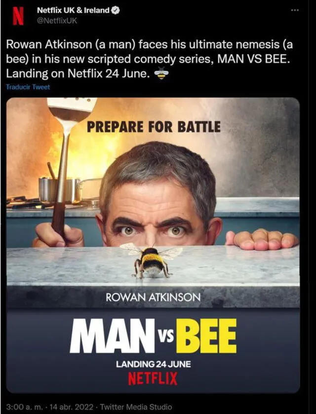 Mr. Bean, protagonista de la nueva serie cómica de Netflix.