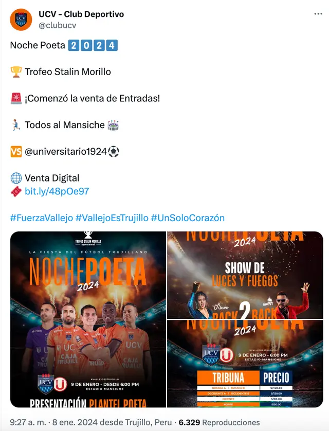 Universitario vs César Vallejo Universitario vs César Vallejo