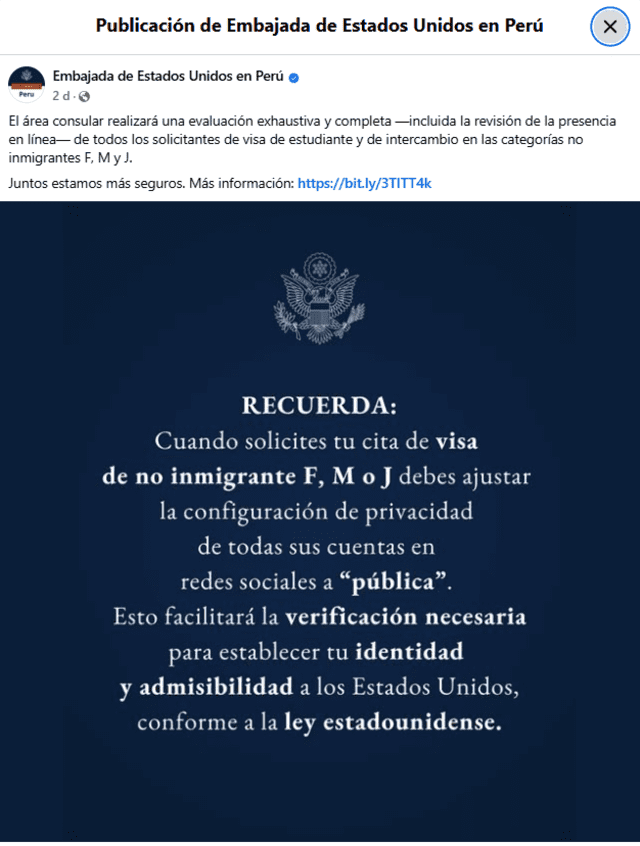 Visa para estudiante