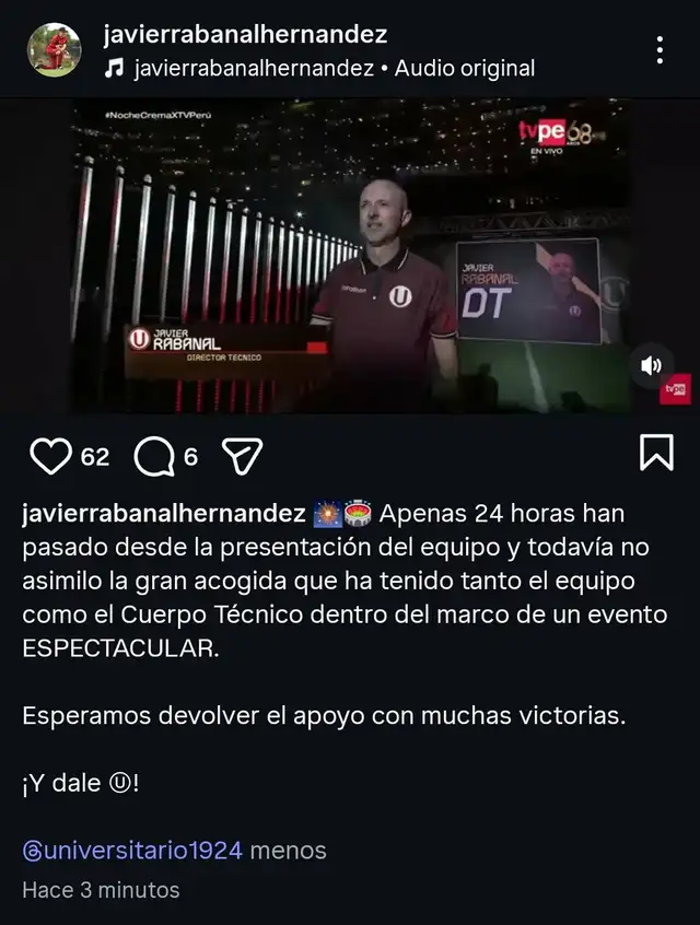 javier rabanal universitario