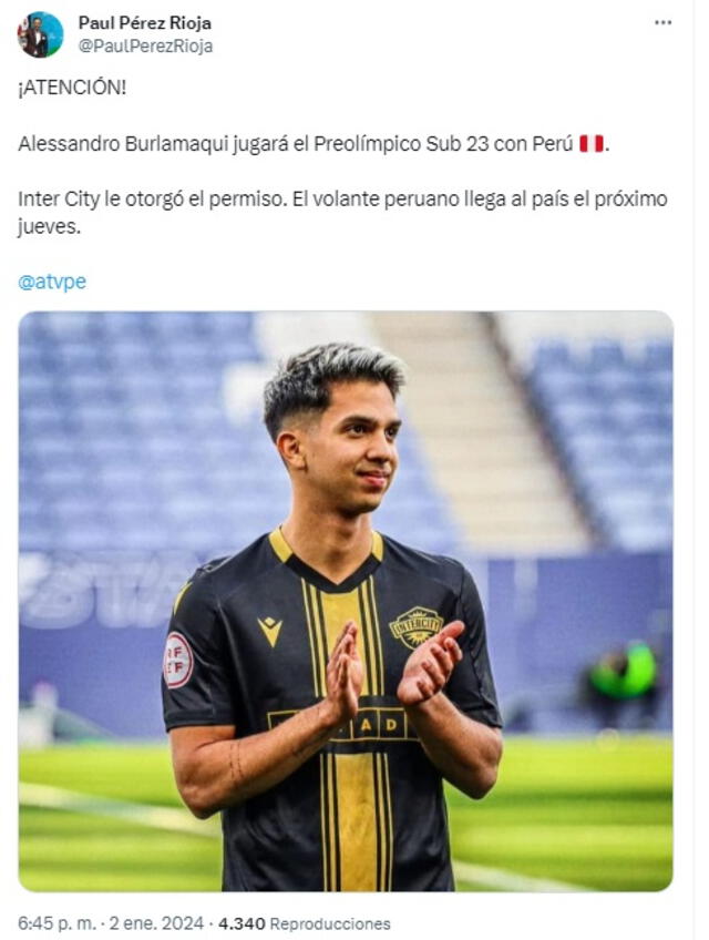 Alessandro Burlamaqui a la selección peruana sub 23 Alessandro Burlamaqui a la selección peruana sub 23