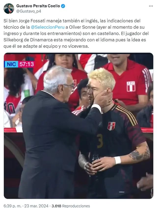 Jorge Fossati, Oliver Sonne