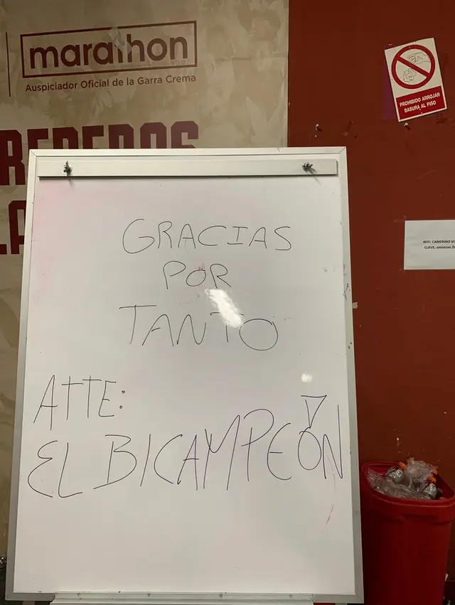 El picante mensaje que dejó Alianza Lima en el Monumental.