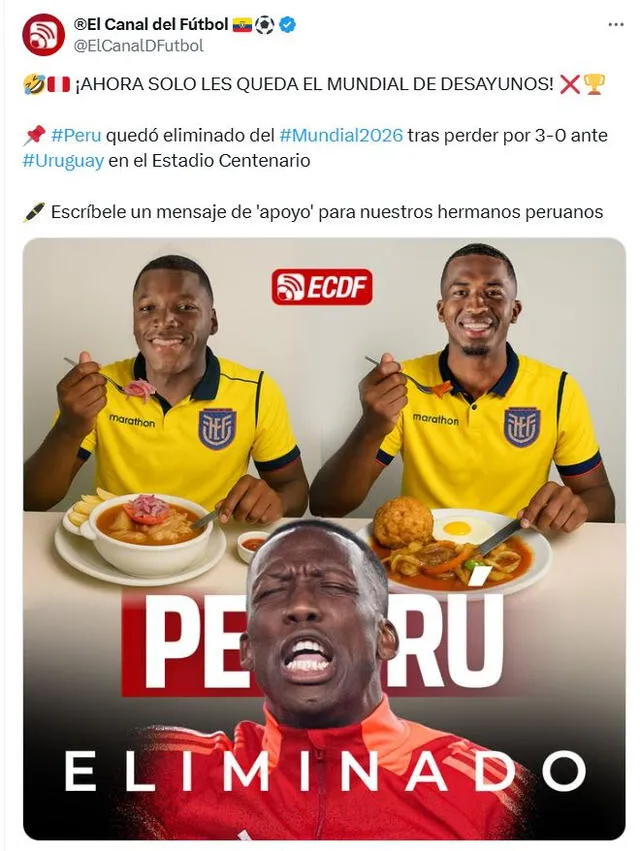 Perú, Ecuador, Mundial 2026