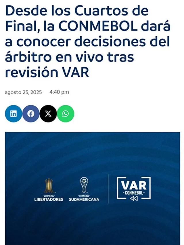 Alianza Lima vs U de Chile, Conmebol