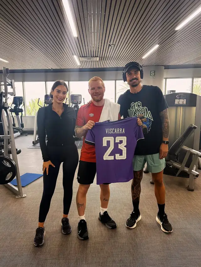 Guillermo Viscarra se tomó foto junto a Ed Sheeram Guillermo Viscarra se tomó foto junto a Ed Sheeram