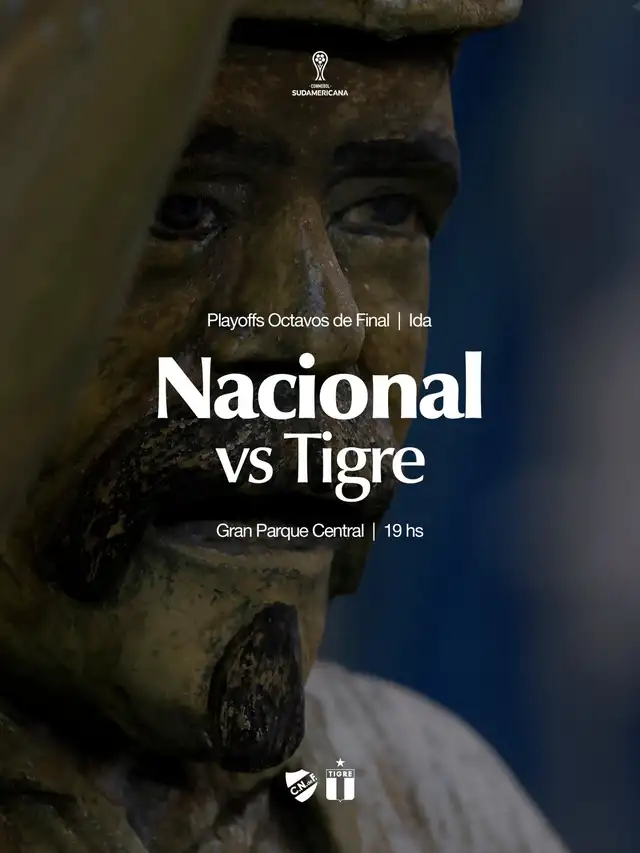 Nacional vs Tigre se enfrentarán por los 16avos de final de la Copa Sudamericana 2026 Nacional vs Tigre se enfrentarán por los 16avos de final de la Copa Sudamericana 2026