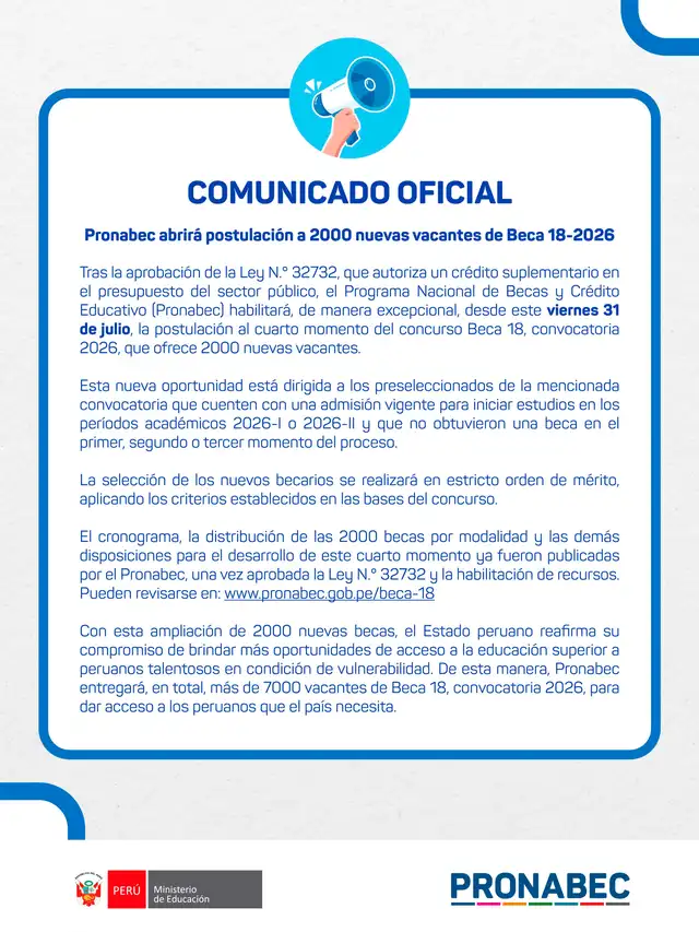 Beca 18 Beca 18