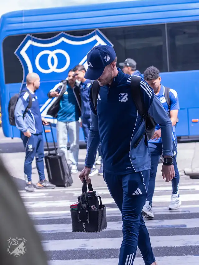 Millonarios llegó a Medellín para enfrentar a Atlético Nacional