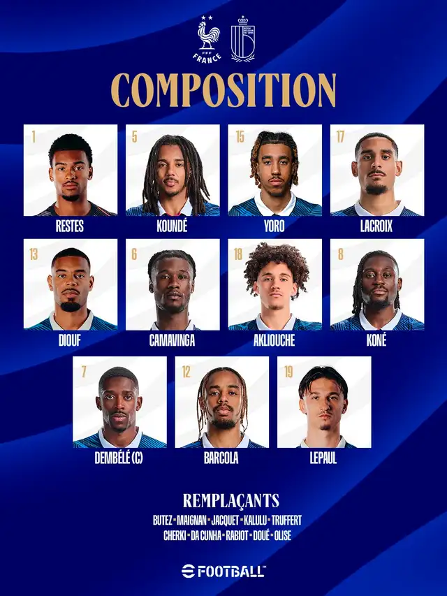Francia vs Bélgica