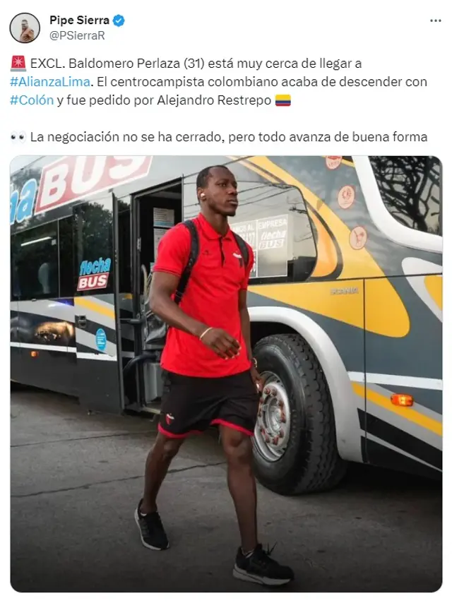 Baldomero Perlaza Alianza Lima
