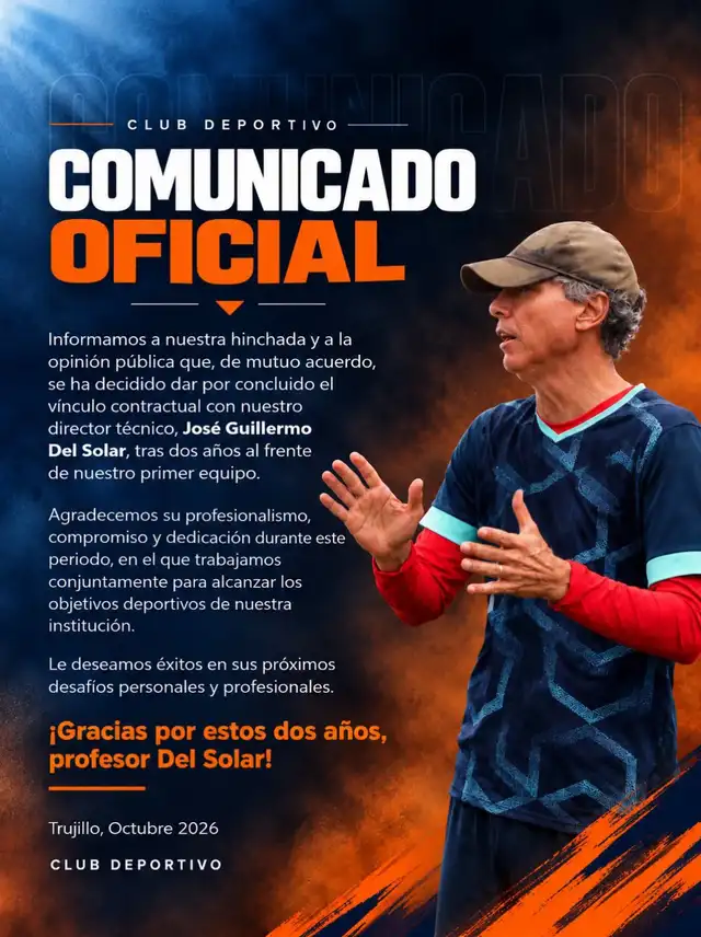César Vallejo oficializó la salida de Chemo del Solar