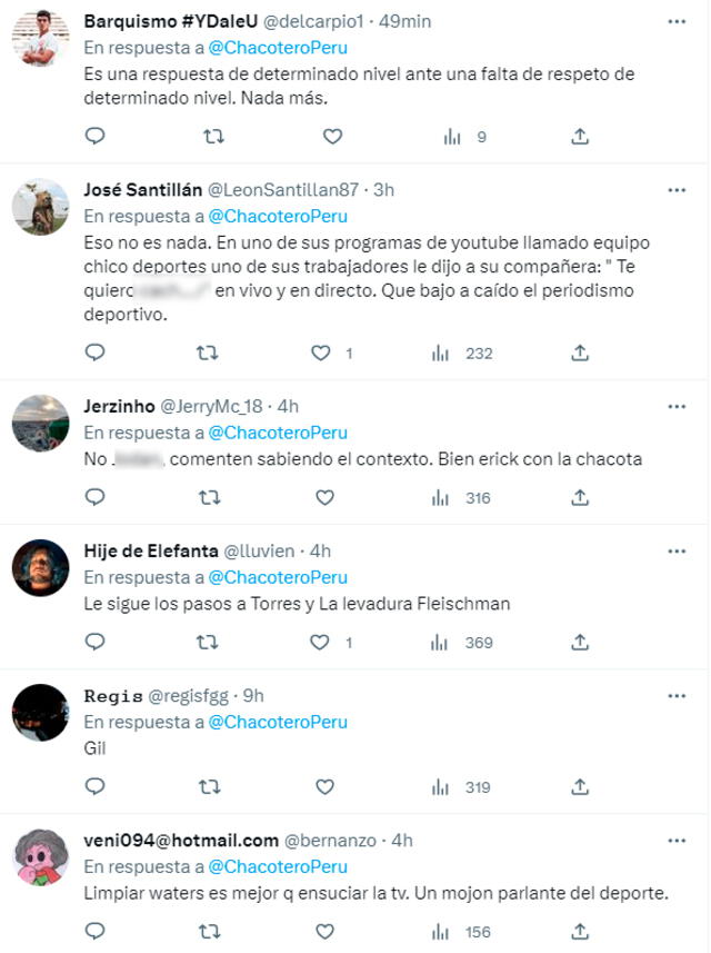 Erick Osores redes sociales