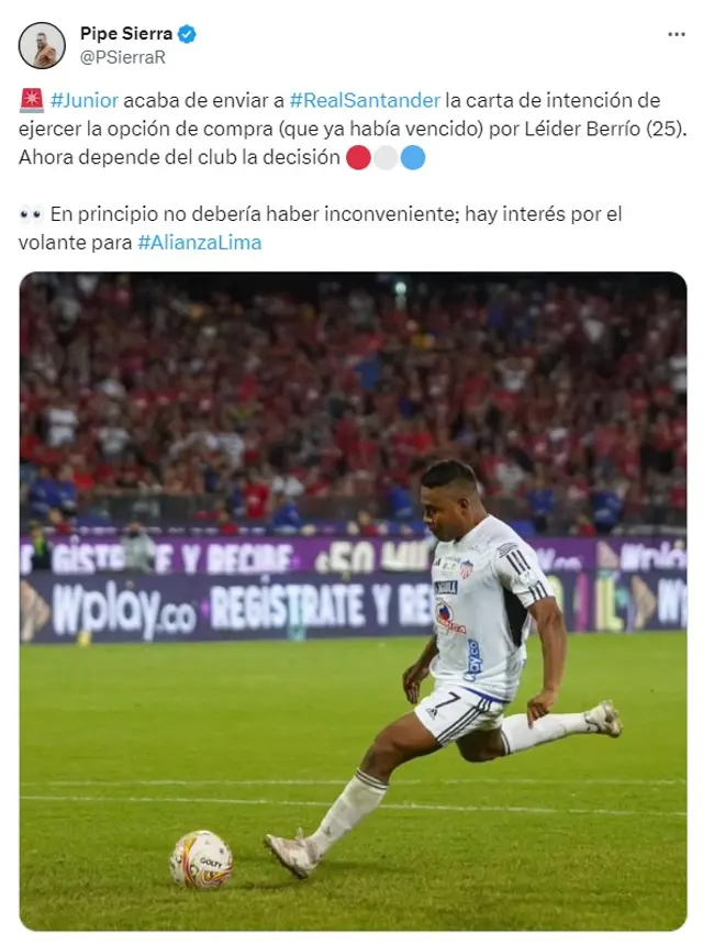 Leider Berrio Alianza Lima
