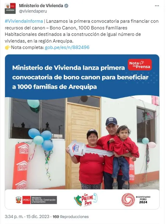Ministerio de vivienda