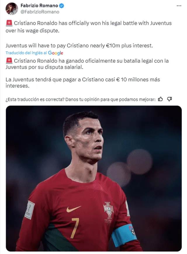 Fabrizio Romano, Cristiano Ronaldo