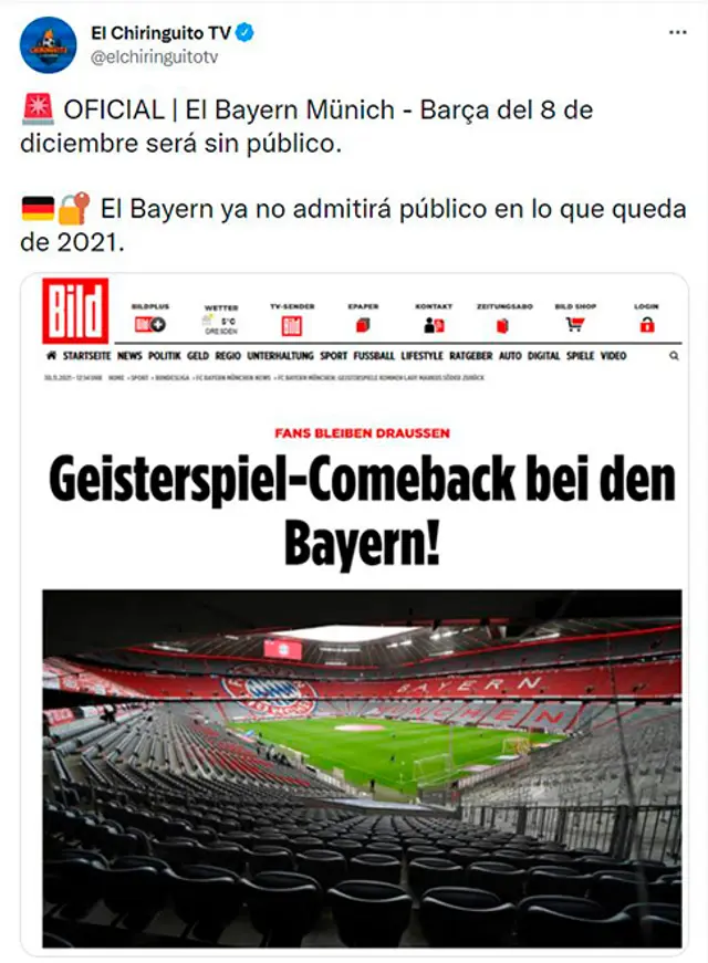Bayern Múnich vs Barcelona
