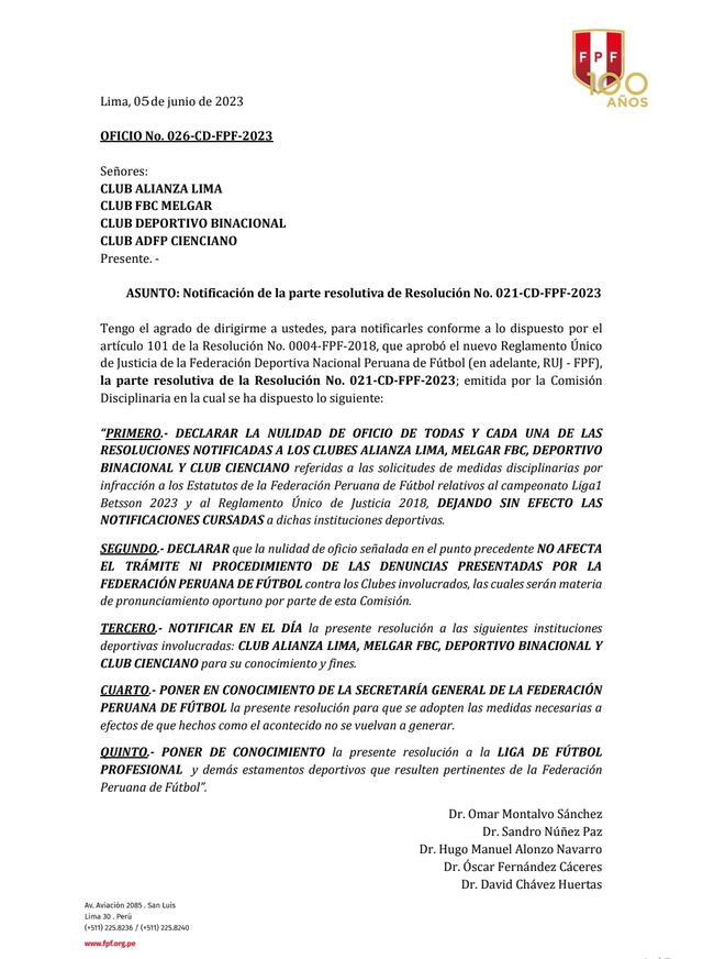 FPF resolución 