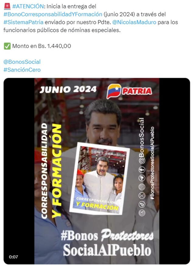 Bono Corresponsabilidad y Formación