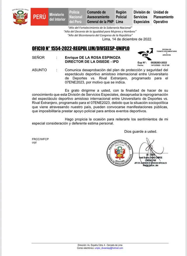 Universitario de Deportes Universitario de Deportes