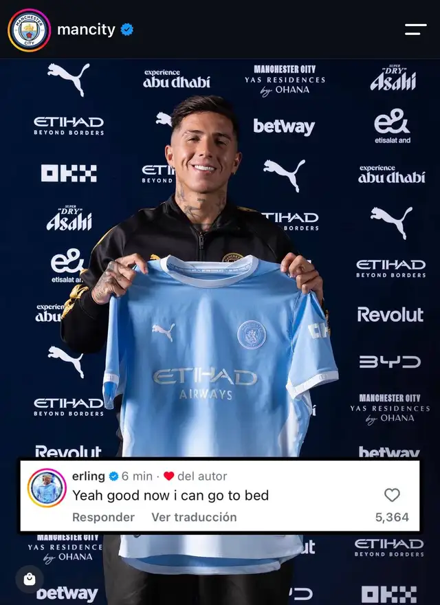 Erling Haaland, Manchester City, Enzo Fernández
