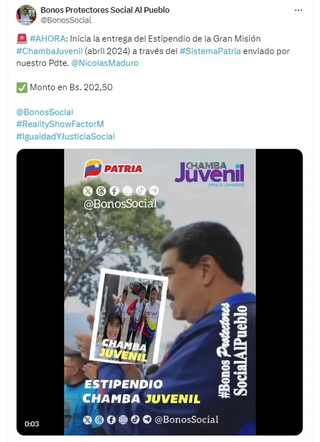 chamba juvenil