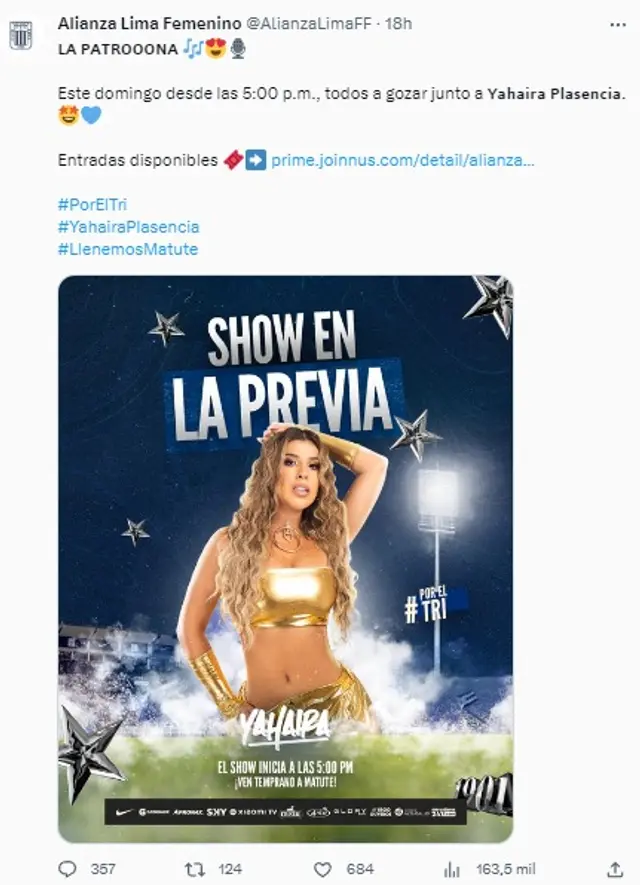 Yahaira Plasencia  Alianza Lima