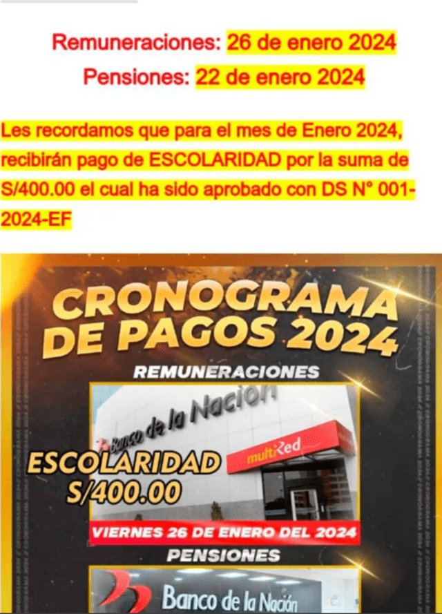 bono escolaridad 2024