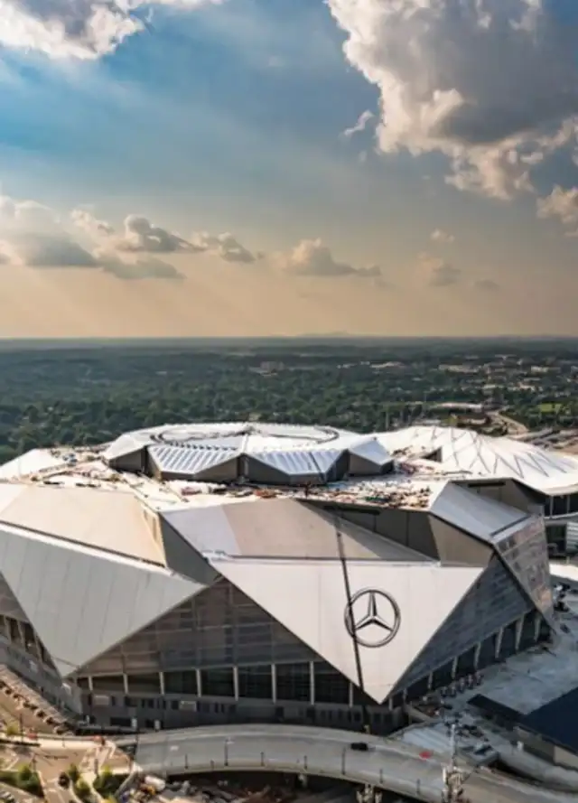 Así luce Mercedes-Benz Stadium Así luce Mercedes-Benz Stadium