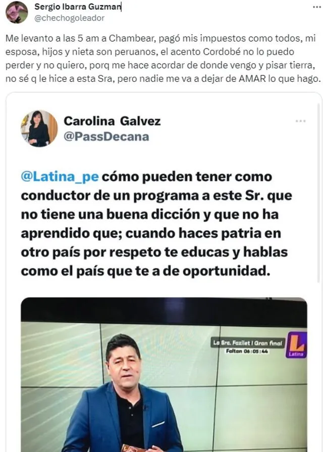 Respuesta de Sergio Ibarra   