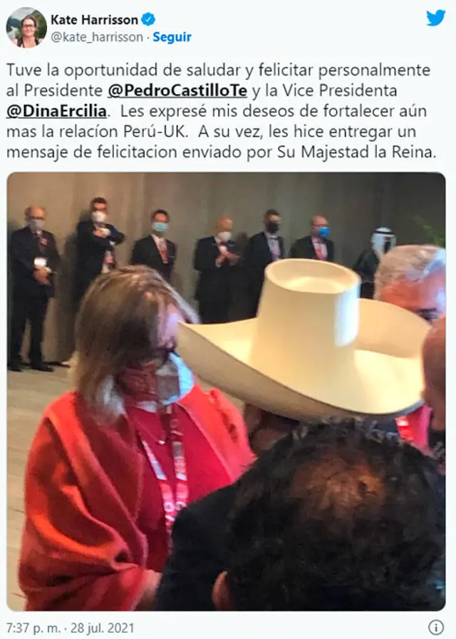 reina isabel ii pedro castillo