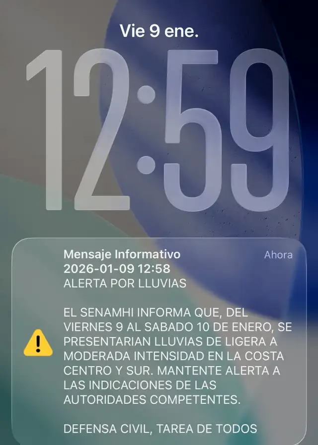 Alerta del SISMATE Alerta del SISMATE