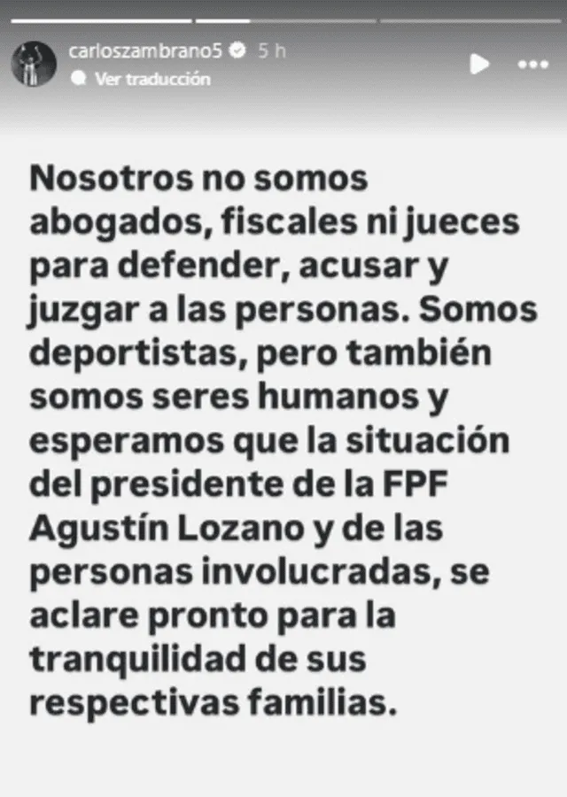 Carlos Zambrano, publicación.  