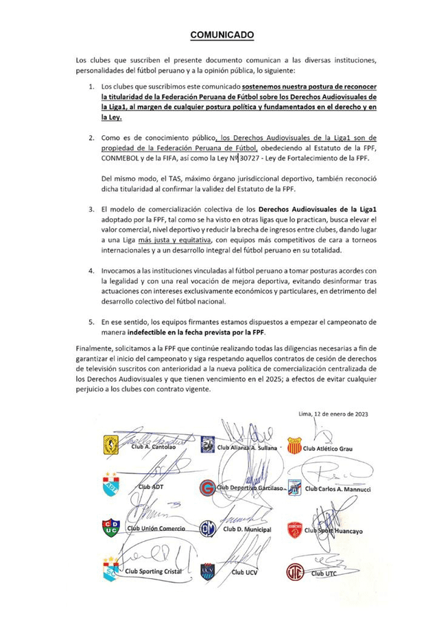 <strong>Comunicado</strong>   