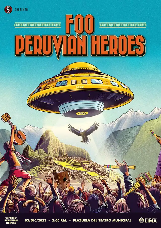 Cientos de fanáticos de Foo Fighters tocarán en vivo y al aire libre Cientos de fanáticos de Foo Fighters tocarán en vivo y al aire libre