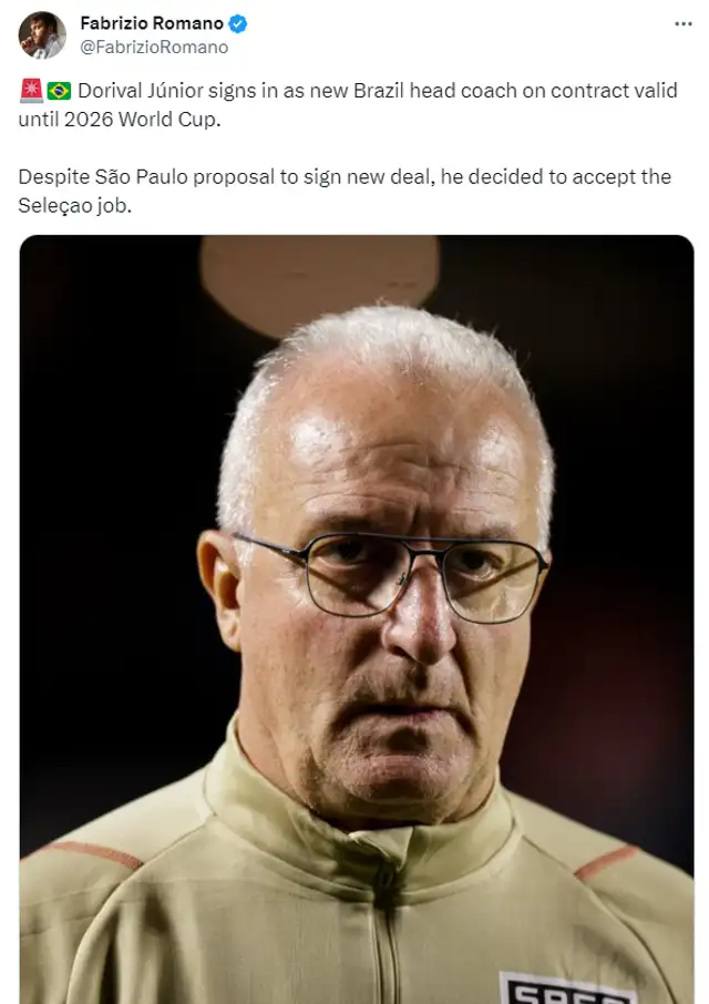 Dorival Júnior, Selección Brasileña