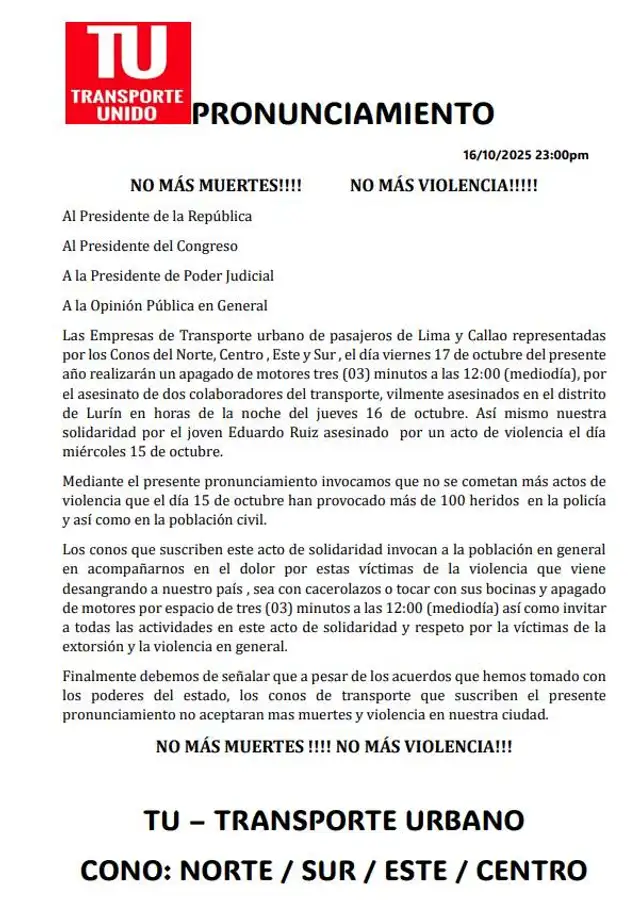 Hay paro hoy Hay paro hoy