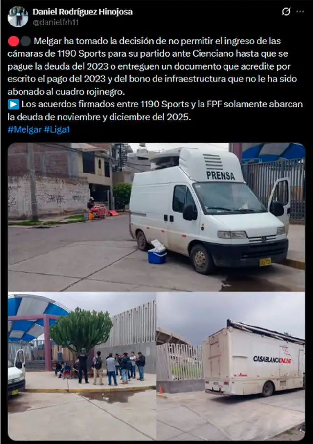 Melgar vs Cienciano Melgar vs Cienciano