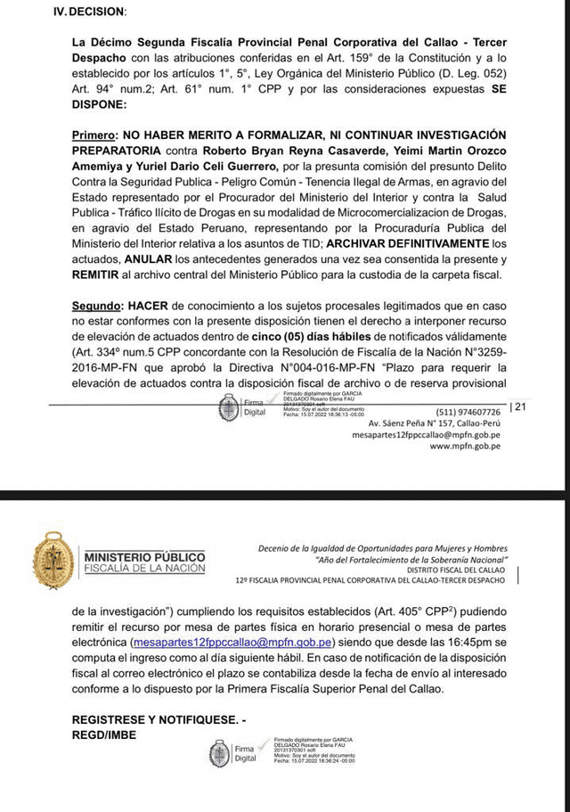 Ministerio Público Ministerio Público