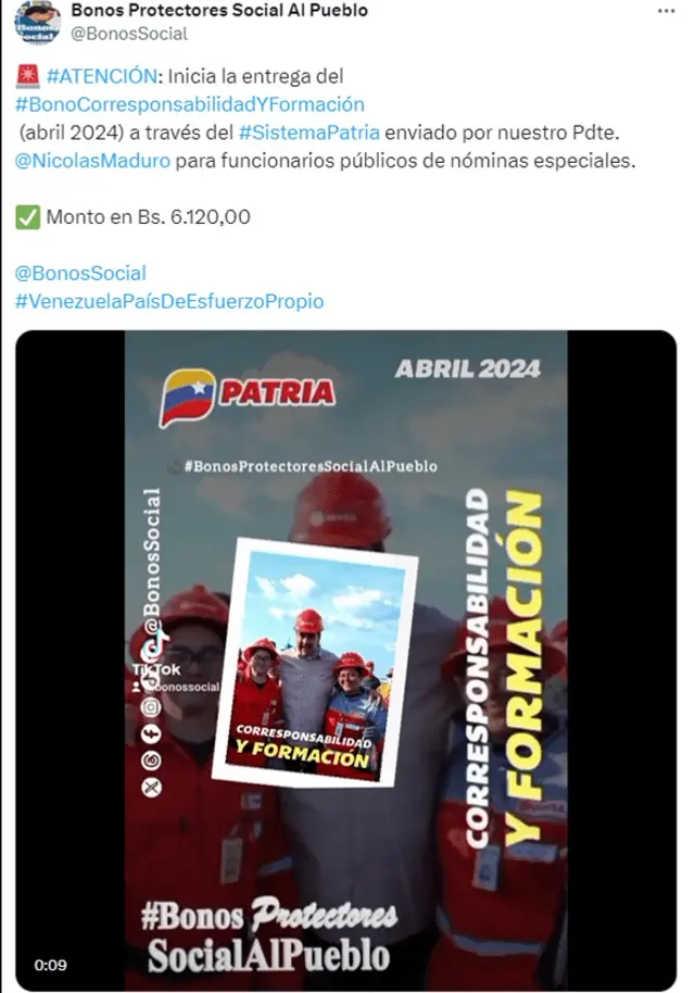 Bono de Corresponsabilidad y Formación