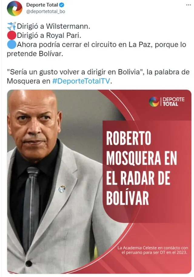 <strong>Roberto Mosquera</strong>.   