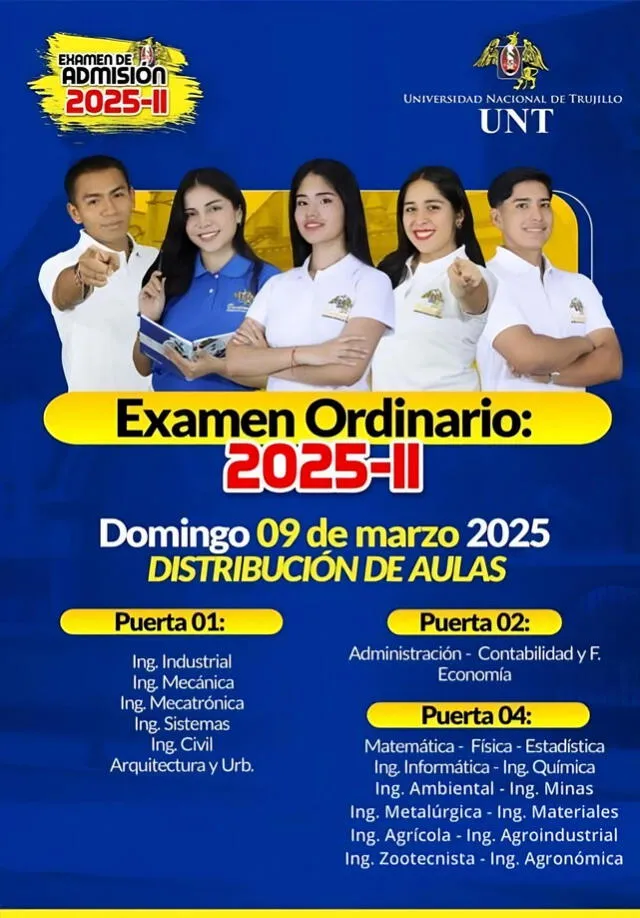 Examen de admisión UNT