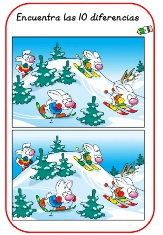 Identifica las 10 diferencias. Identifica las 10 diferencias.
