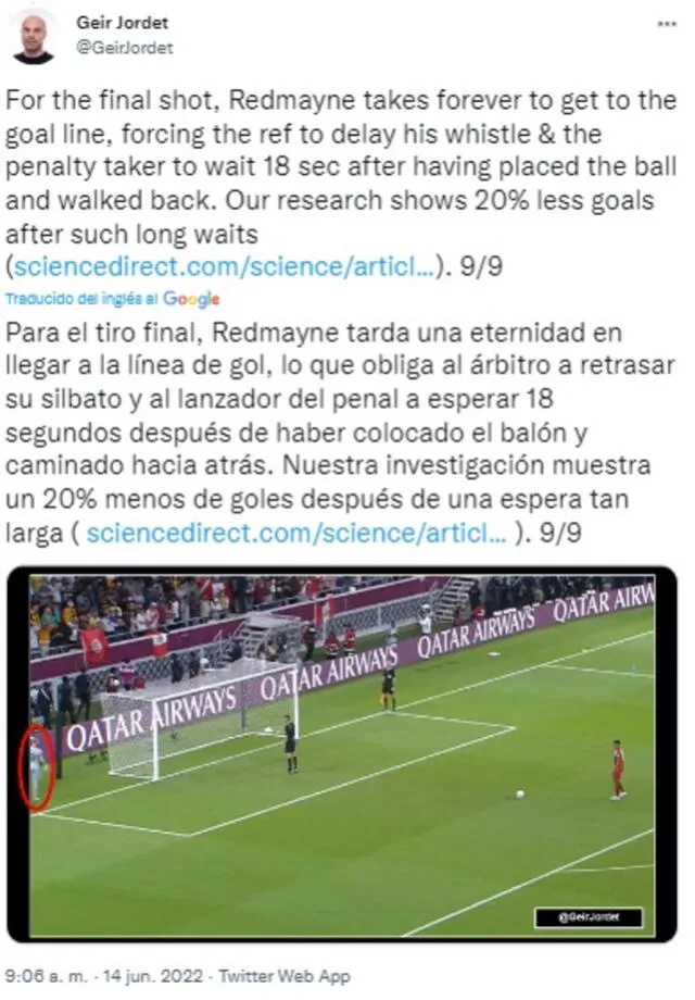 La explicación del penal fallado por Alex Valera.