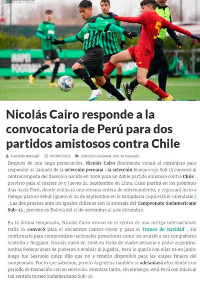 Nicolás Cairo Nicolás Cairo