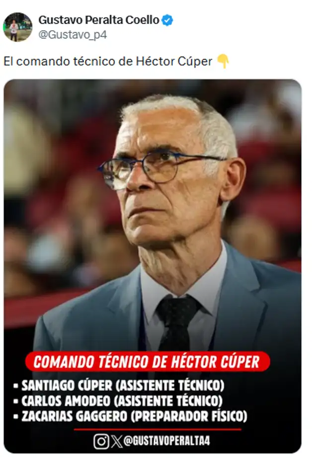El comando técnico de Héctor Cuper ante su inminente llegada a Universitario