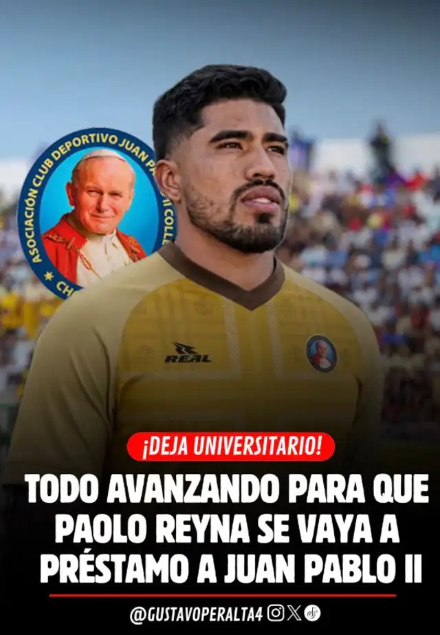 Paolo Reyna jugará en Juan Pablo II. Paolo Reyna jugará en Juan Pablo II.