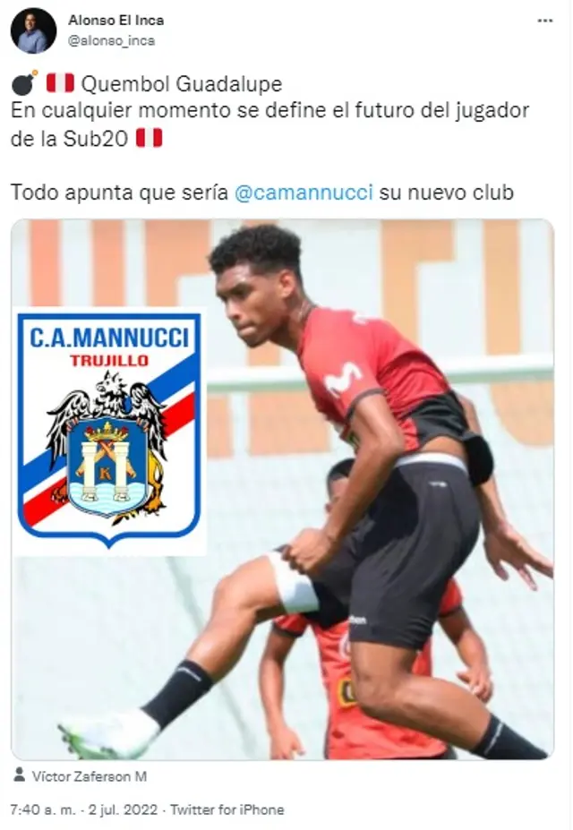 Quembol Guadalupe a Mannucci. Quembol Guadalupe a Mannucci.