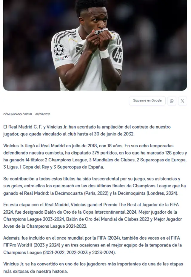 Vinicius se queda en el Real Madrid Vinicius se queda en el Real Madrid