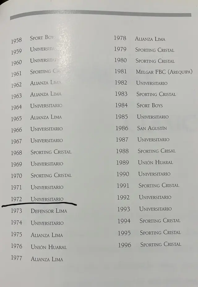 Universitario Cristal